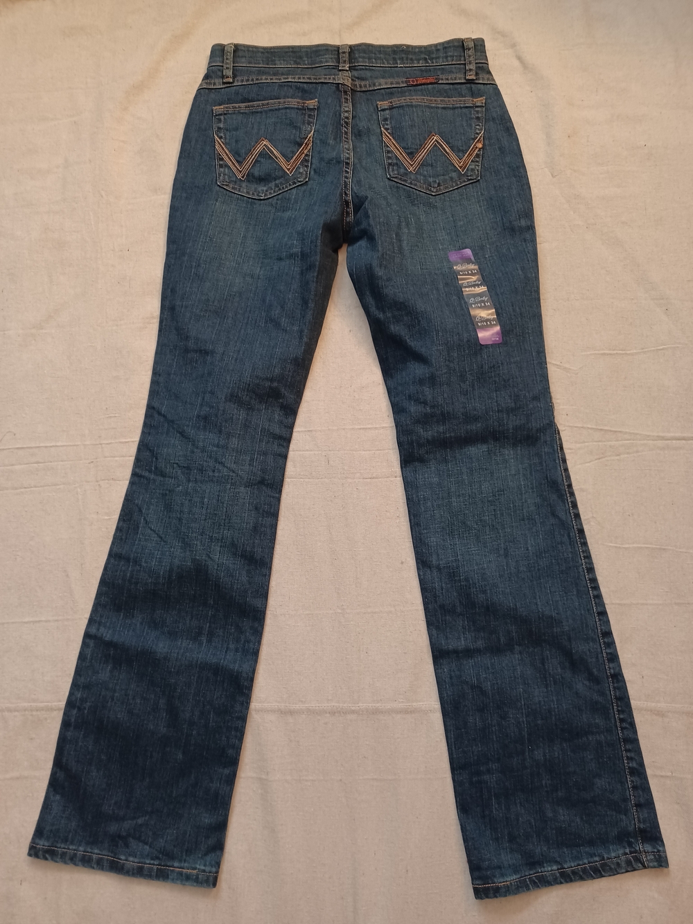 Wrangler Q-Baby No Gap Waistband Bootcut Riding Jeans Women's Size 9/10 x 34